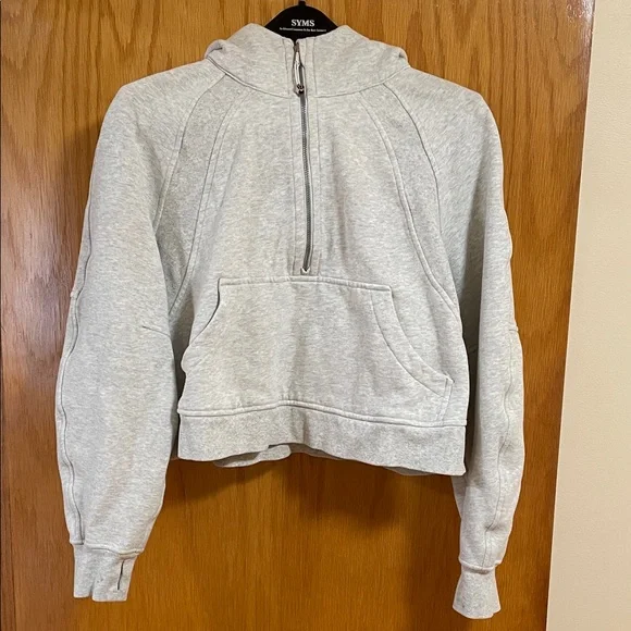 Lululemon Scuba Oversized Half-Zip Hoodie Gray - Picture 6 of 11
